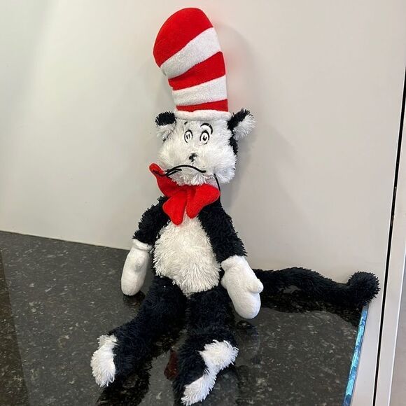 Retired Dr Seuss Cat in the Hat Stuffed Plush Manhattan Rare 2001 Versio… - Picture 1 of 5